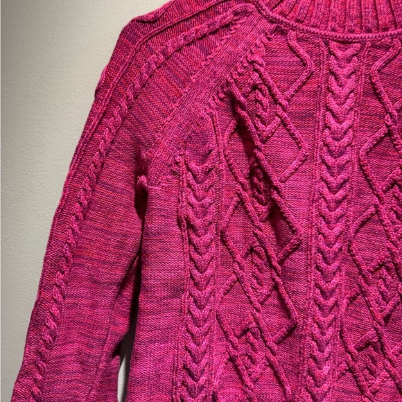 GAP Magenta Cable Knit Sweater - Picture 2 of 6